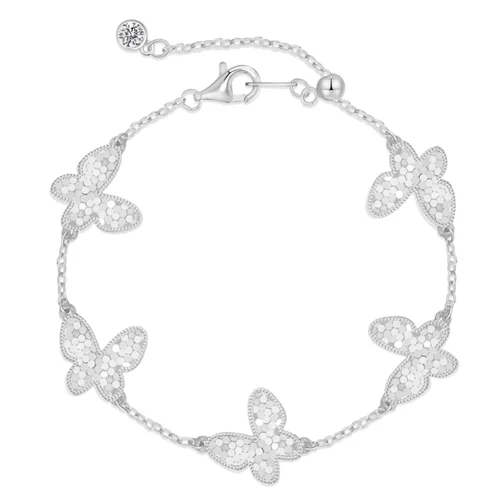 دستبند نقره پروانه های  شیرین