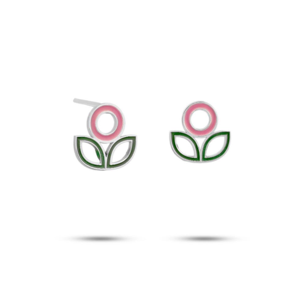 گوشواره نقره گلبو